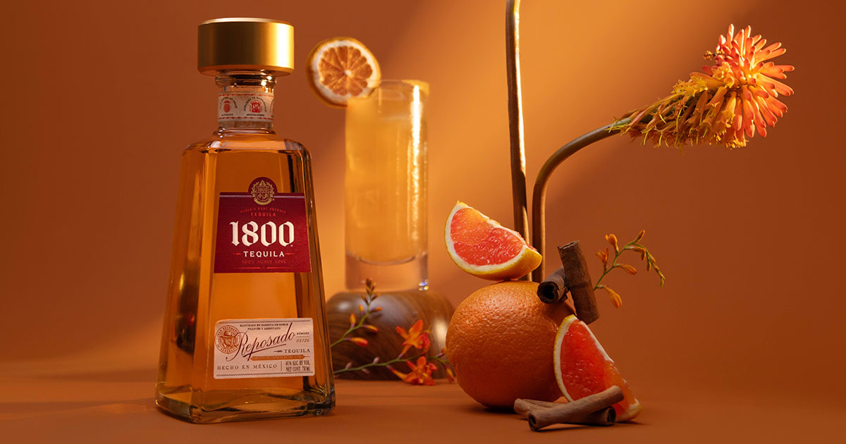 Winterlicher Twist: 1800 Reposado im „1800 Cinnamon Grapefruit Paloma“