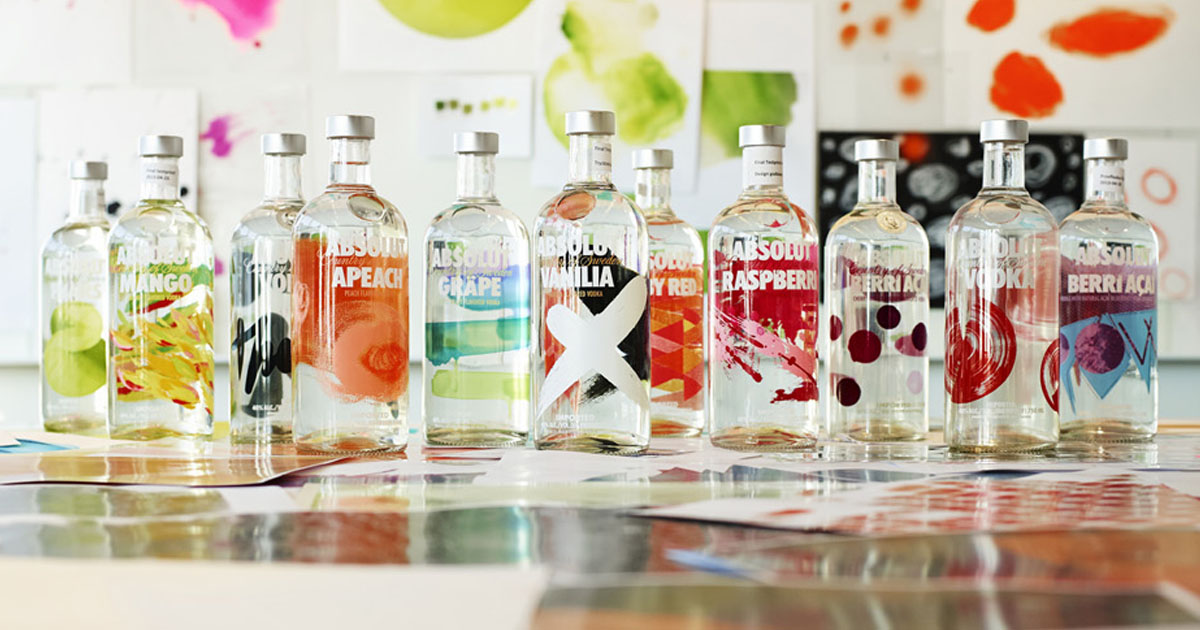 Neue Designs: Absolut mit neuem Look für seine Flavoured-Vodka-Range