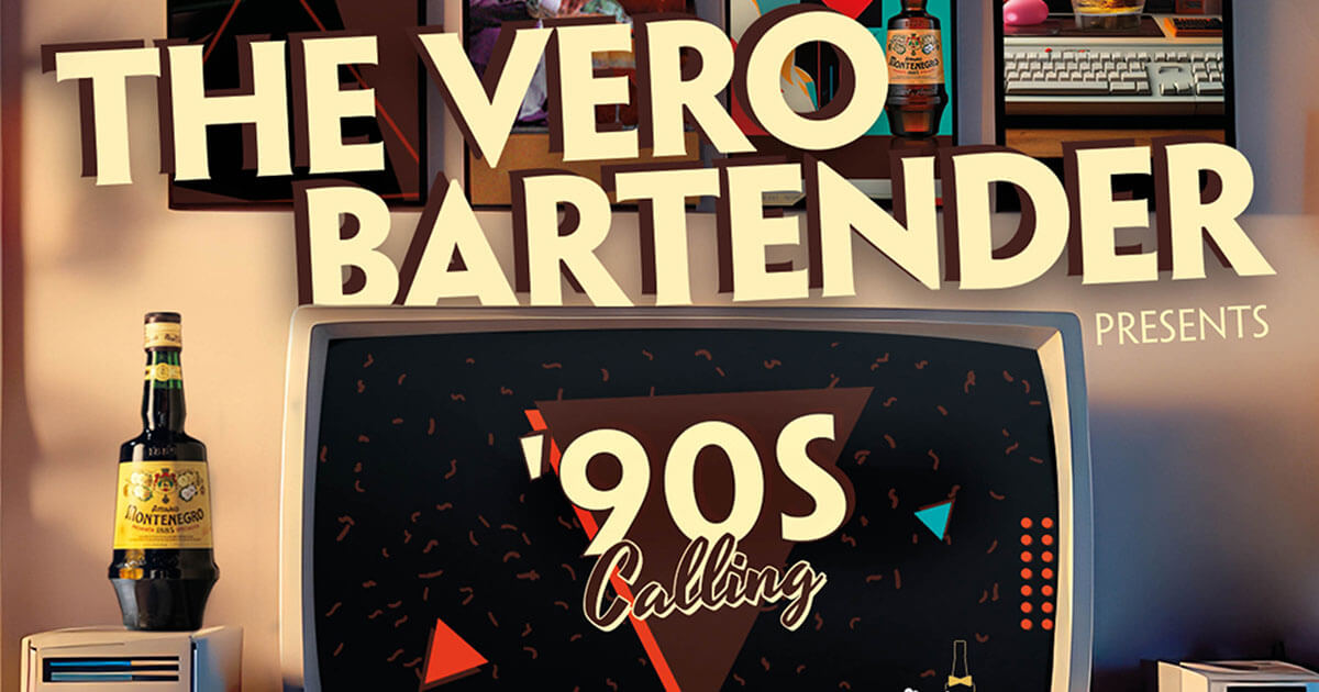 „’90s Calling“: Amaro Montenegro startet The Vero Bartender 2024