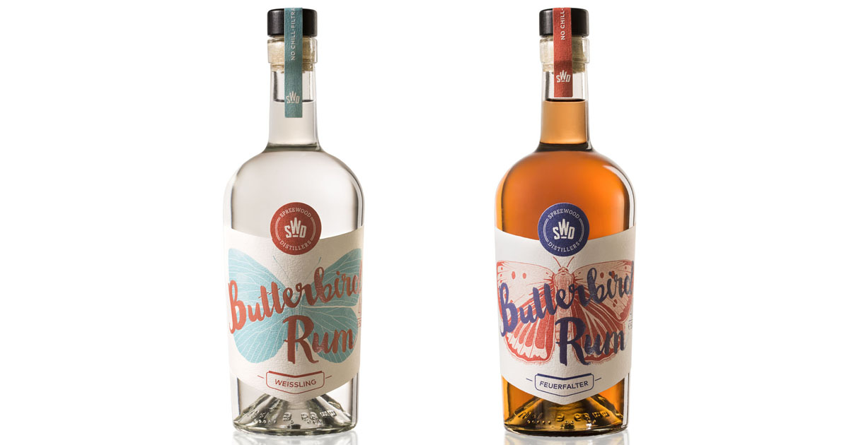 Weissling und Feuerfalter: Spreewood Distillers launchen Butterbird Rum