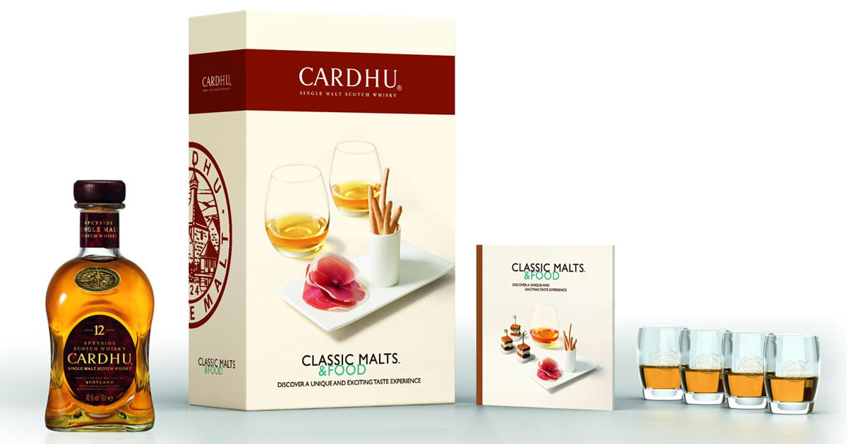 Aromarad und mehr: Diageo bietet Geschenkset mit Rezeptbuch für Whiskys