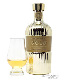 Gold Gin 999.9 Glas und Flasche