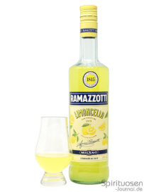 Ramazzotti Limoncello Glas und Flasche