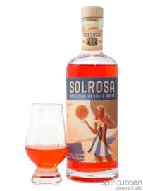 Solrosa Aperitivo Arancia Rossa Glas und Flasche