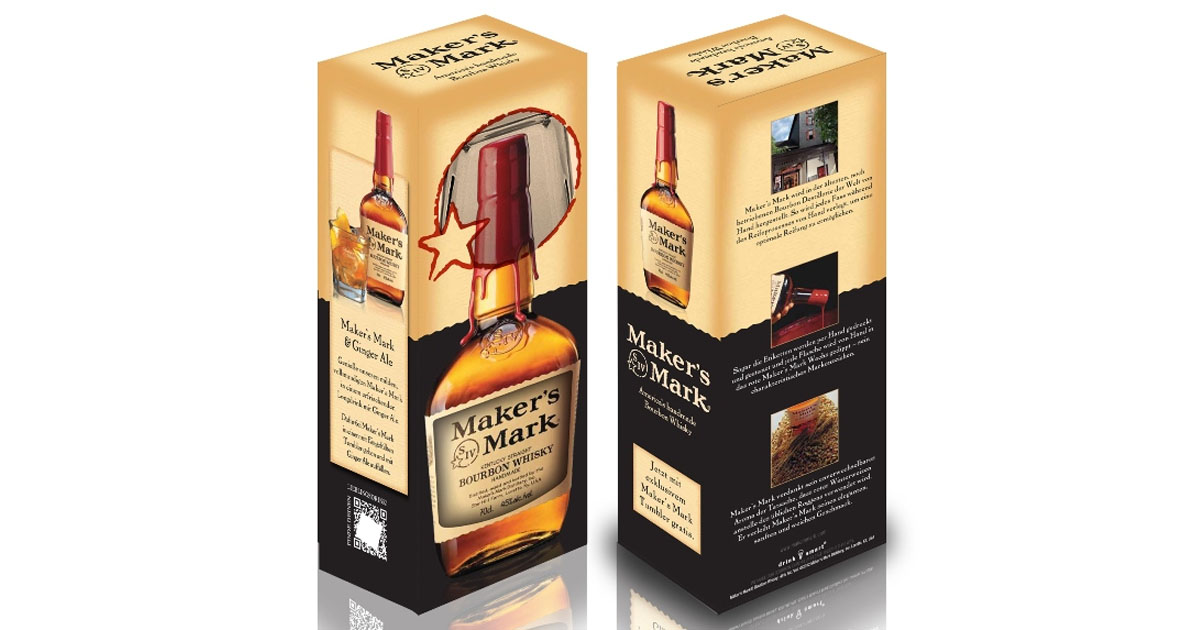 Bourbon Whisky: Maker’s Mark Geschenkverpackung mit Tumbler-Glas