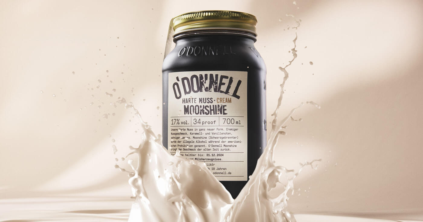 Harte Nuss Cream: O’Donnell Moonshine bringt ersten Sahnelikör auf den Markt