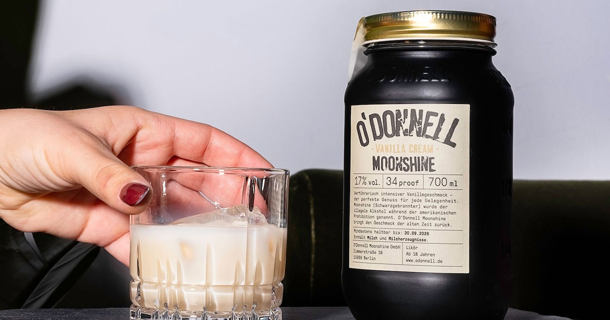 Sahnelikör: O’Donnell Moonshine stellt neue Sorte „Vanilla Cream“ vor