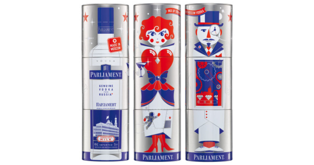 Hand designt: Parliament Vodka Mix-Up-Dose ab September im Handel erhältlich