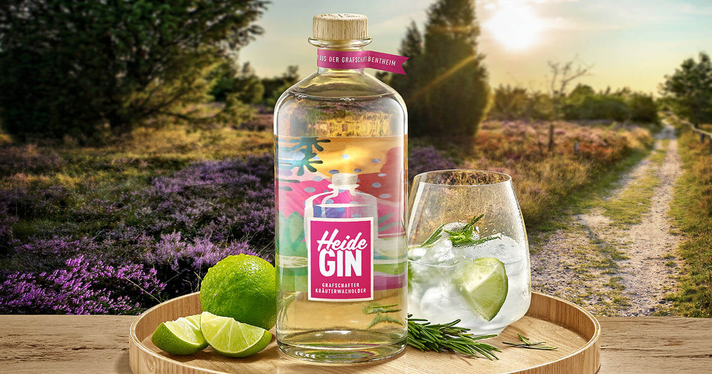 Mit Grafschafter Wacholderbeeren: Feinbrennerei Sasse präsentiert Heide Gin