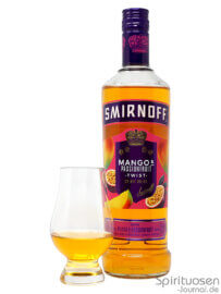 Smirnoff Mango & Passionfruit Twist Glas und Flasche