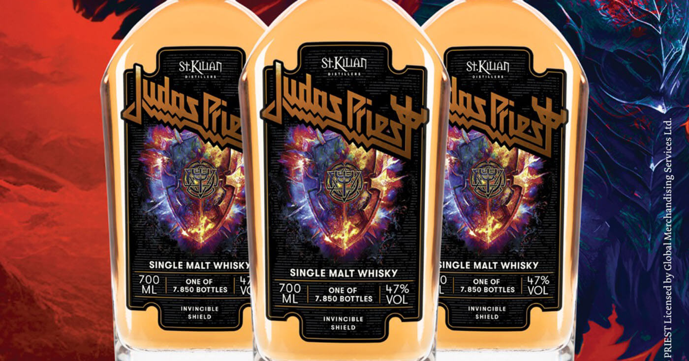 Zum Album: St. Kilian Distillers lancieren Judas Priest Invincible Shield