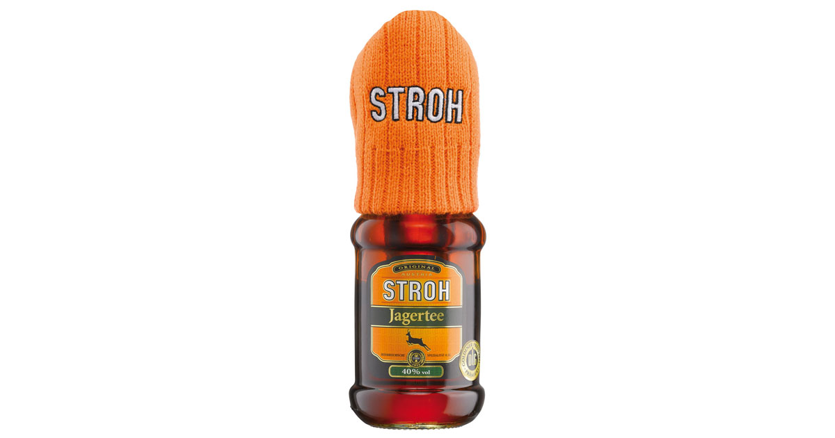 Promotion: Stroh Jagertee kommt mit Mützen-On-Pack in den Handel