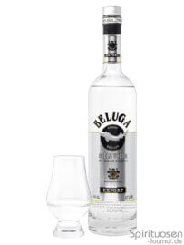 Beluga Noble Glas und Flasche