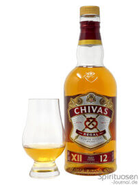Chivas Regal 12 Jahre Glas und Flasche