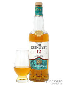 The Glenlivet 12 Jahre 200 Years Anniversary Edition Glas und Flasche